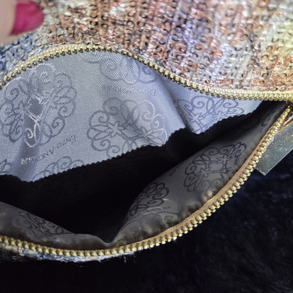 Enzo Angiolini Metallic Multicolor Sequin Tote - Picture 7 of 12